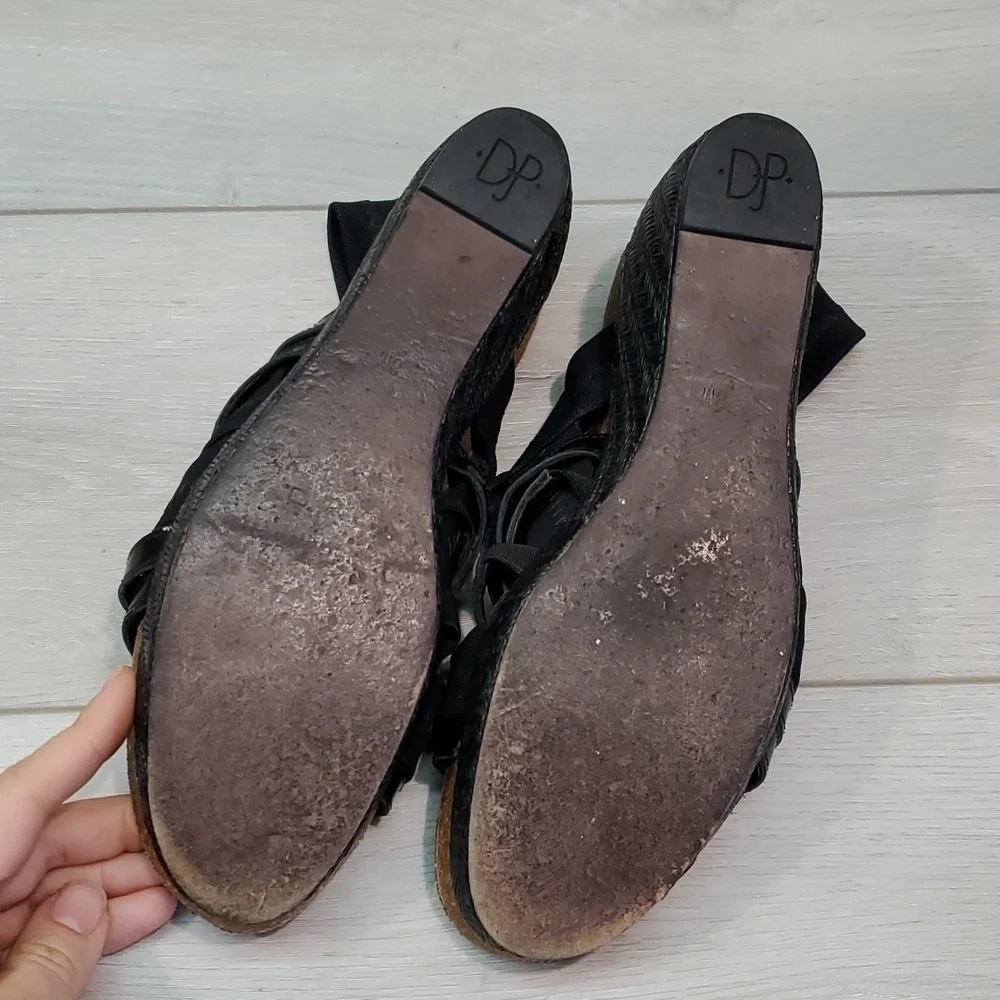 Donald j Pliner Womens Becky Comfort Leather Wedge Sandals shoes sz 8M